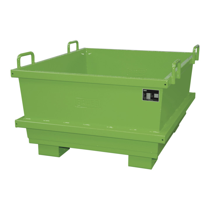 Bauer Südlohn Universalcontainer UC 500, lackiert, Resedagrün