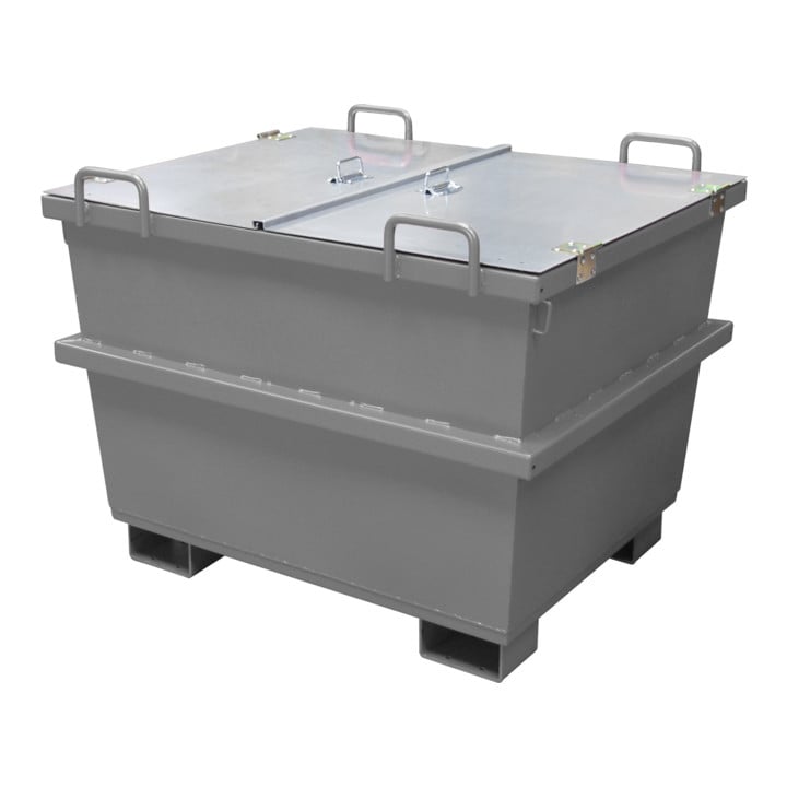 Bauer Südlohn Universalcontainer UC 750, lackiert, Mausgrau