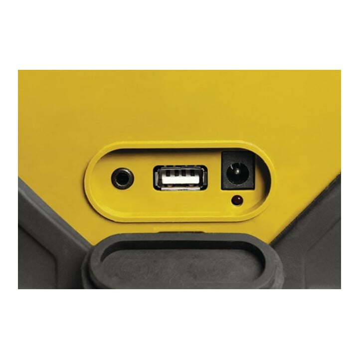 Baustellenradio 7,4 V/1500 mAh AC 100-240 V,50/60 HZ DC 9 V/600 mA