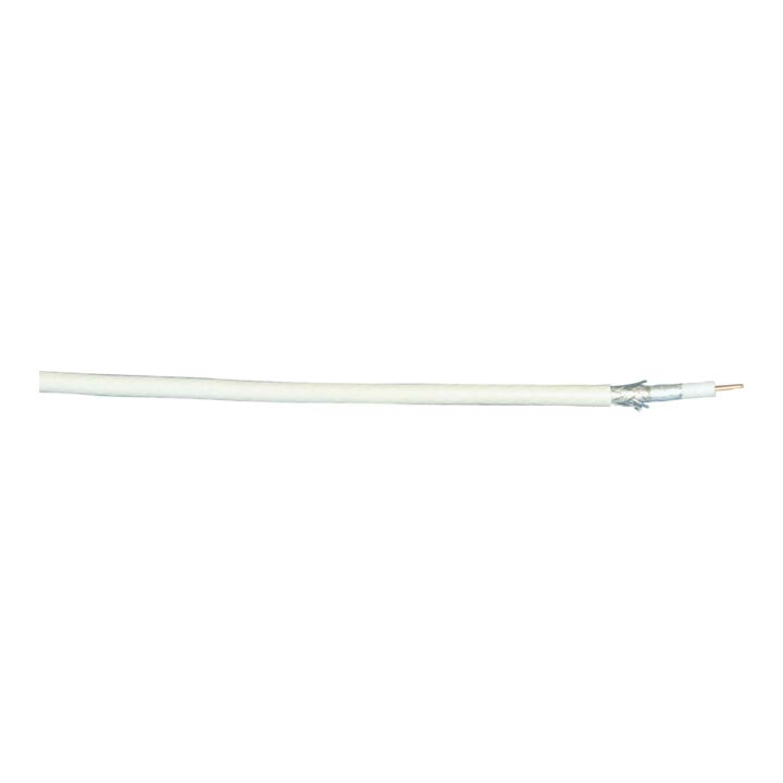 bda connectivity Câble coaxial 75 Ohm 7 mm blanc TELASS100 PVC KT250