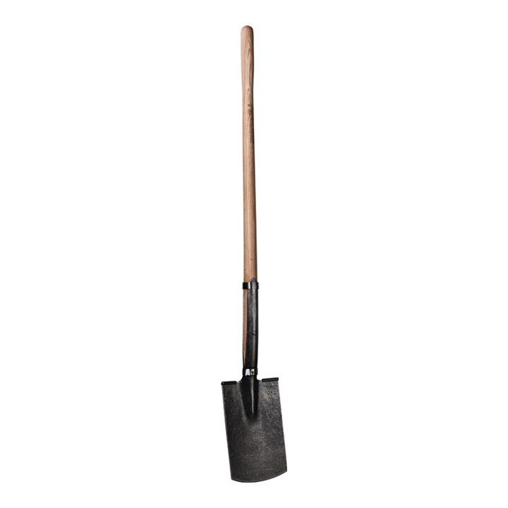 Bêche de défrichement de jardin feuilles 285 x 180 mm taille 2 avec manche à bou