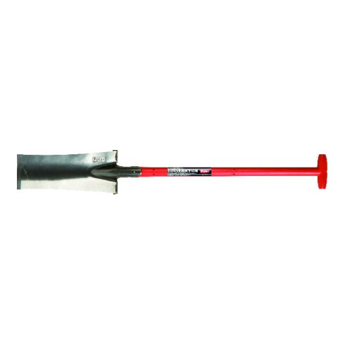 Bêche de drainage Fiber 5001 380 x 140 mm 850 mm avec poignée en T