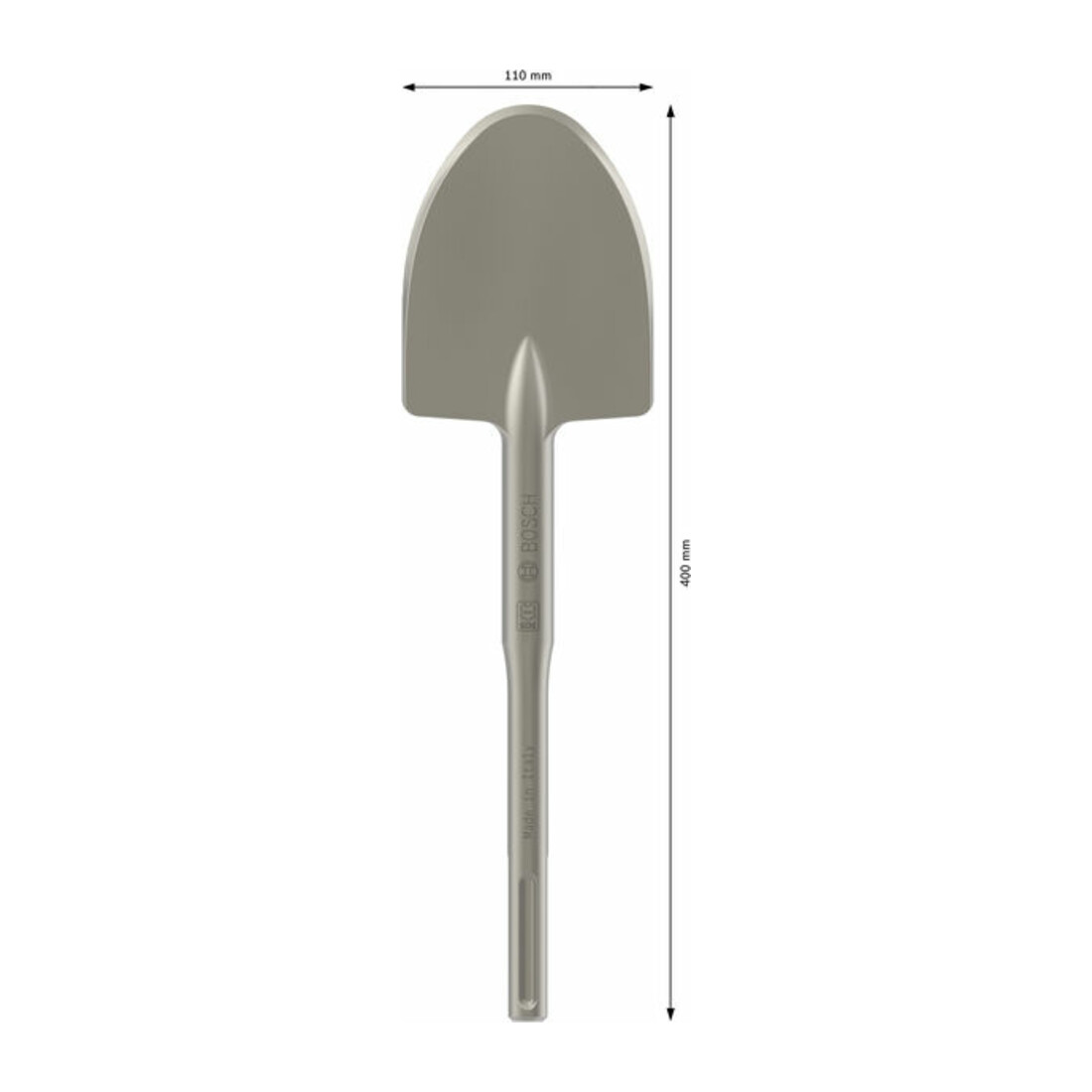 Bêche pelle SDS max 400 x 110 mm