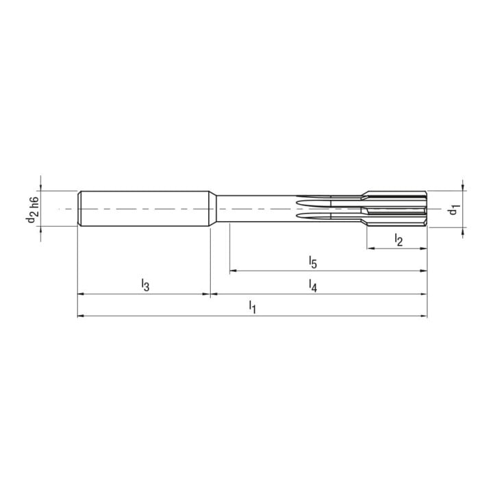 BECK Alésoir HNC WN VHM TiALN 11,99 mm trou de base type UNI
