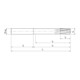 Beck Reibahle HNC WN VHM TiALN INOX 8,0mm Durchgangsloch
