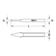 Outils KS Burin cruciforme, plat ovale-3