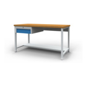 Bedrunka+Hirth Arbeitswerktisch 1500 mit Hängeschubladenblock