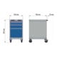 Bedrunka+Hirth Armoire à tiroirs CNC T736 R 18-24 mobile avec 4 tiroirs-3