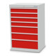Bedrunka+Hirth Armoire à tiroirs R 24-16 Profondeur 500 mm 7 tiroirs
