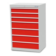 Bedrunka+Hirth Armoire à tiroirs Série T500-6 avec 7 tiroirs