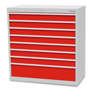 Bedrunka+Hirth Armoire à tiroirs Série T500-9 avec 8 tiroirs 7x100 1x200 mm