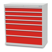 Bedrunka+Hirth Armoire à tiroirs T500-9 avec 7 tiroirs 4x100 2x150 1x200 mm