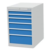 Bedrunka+Hirth Armoire à tiroirs T736 R 18-24 avec 6 tiroirs 2x75 1x100 2x125 1x200 mm