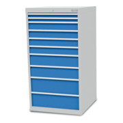 Bedrunka+Hirth Armoire à tiroirs T736 R 24-24 avec 10 tiroirs 2x50 4x100 2x150 2x200 mm
