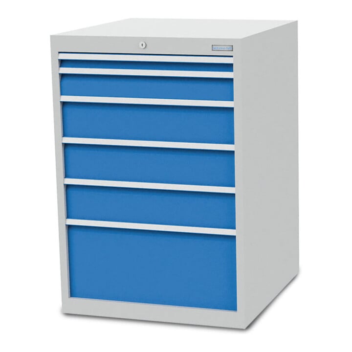 Bedrunka+Hirth Armoire à tiroirs T736 R 24-24 avec 6 tiroirs 1x50 1x100 3x150 1x300 mm