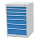 Bedrunka+Hirth Armoire à tiroirs T736 R 24-24 avec 7 tiroirs 1x75 2x100 1x125 2x150 1x200 mm-1