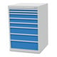 Bedrunka+Hirth Armoire à tiroirs T736 R 24-24 avec 8 tiroirs 2x50 3x100 2x150 1x200 mm-1