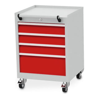 Bedrunka+Hirth Armoire mobile à tiroirs T 500 R 18-16 avec 4 tiroirs