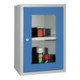 Bedrunka+Hirth Armoire murale avec 1 porte à fenêtre transparente et dos lisse-1