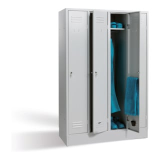 Bedrunka+Hirth Armoire vestiaire 4 compartiments avec serrure à loquet rotatif