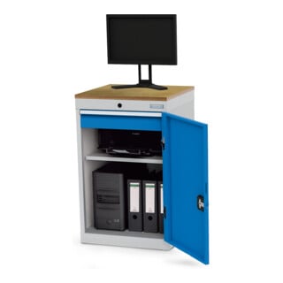 Bedrunka+Hirth Computerschrank stationär Tiefe 500 mm Schublade Fachboden