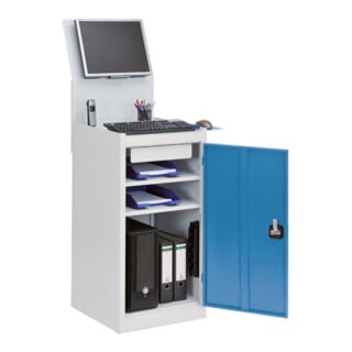 Bedrunka+Hirth Computerwagen 105-1 stationär mit Flügeltüre und Schublade