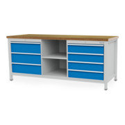 Bedrunka+Hirth Établi à caisson R 24-24 avec 7 tiroirs I×P×H 750×2000×959 mm