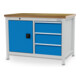 Bedrunka+Hirth Établi coffre profondeur 750 mm R 18-24 3 tiroirs 1 porte battante