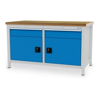 Bedrunka+Hirth Établi coffre R 24-24 avec 2 tiroirs LxPxH 1500x750x959 mm