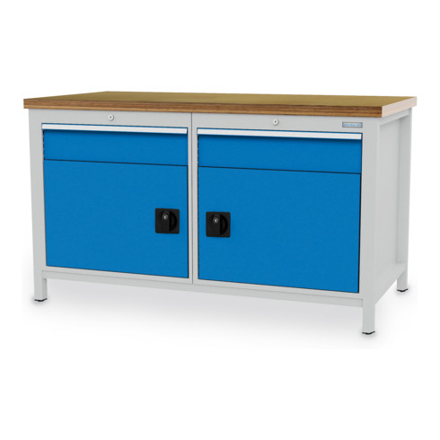 Bedrunka+Hirth Établi coffre R 24-24 avec 2 tiroirs LxPxH 1500x750x959 mm