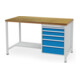 Bedrunka+Hirth Établi coffre Série 1500/500 R 18-24 avec 5 tiroirs L×P×H 1500x750x859 mm-1