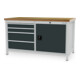 Bedrunka+Hirth Établi d'atelier R 24-24 1500 mm 4 tiroirs 1 porte battante