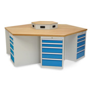 Bedrunka+Hirth Établi hexagonal