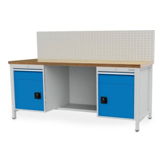 Bedrunka+Hirth Établi R 18-24 avec 2 tiroirs L×P×H 2000x750x959 mm