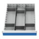 Bedrunka+Hirth Insert de tiroir série 500, rails centraux avec cloisons pour façades 150 mm-1