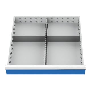 Bedrunka+Hirth Insert de tiroir série 700 avec rails moyens et cloisons pour 200 mm 1,7 kg