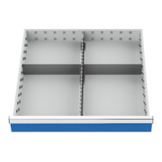 Bedrunka+Hirth Insert de tiroir série 700 avec rails moyens et cloisons pour 200 mm 1,7 kg