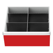 Bedrunka+Hirth Insert de tiroir série T500-4 avec rails centraux et cloisons pour 200 mm