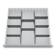 Bedrunka+Hirth Insert de tiroirs Série 700 rails de compartiment moyen avec cloisons (139BLH100A)