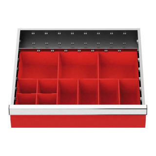 Bedrunka+Hirth Insert de tiroirs Série T500-4 Boîtes pour petites pièces