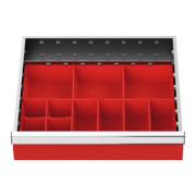 Bedrunka+Hirth Insert de tiroirs Série T500-4 Boîtes pour petites pièces