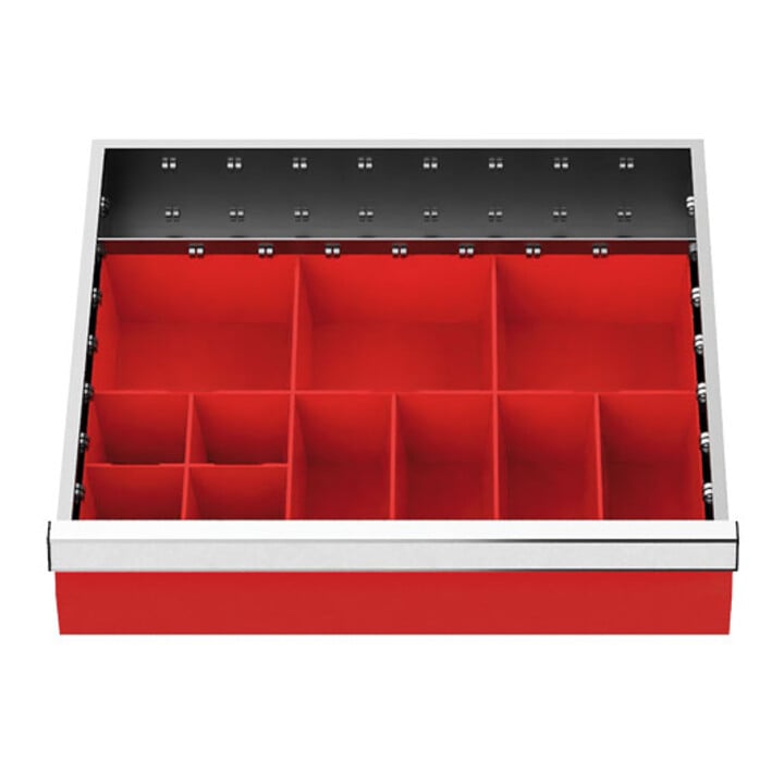 Bedrunka+Hirth Insert de tiroirs Série T500-4 Boîtes pour petites pièces