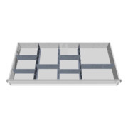 Bedrunka+Hirth Insert de tiroirs Série T500-9 rails centraux avec 6 cloisons séparatrices
