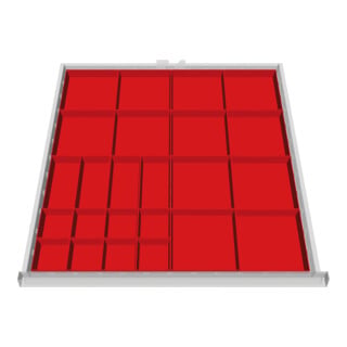 Bedrunka+Hirth Insert tiroirs Série 700 avec 24 boîtes à petites pièces