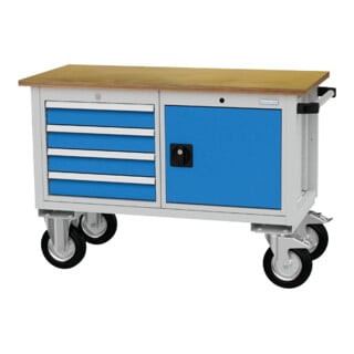 Bedrunka+Hirth Kastenwerkbank Mobile Tiefe 540mm 4 x Schublade
