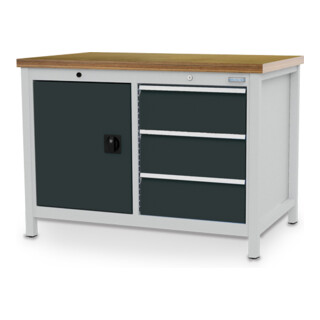 Bedrunka+Hirth Kastenwerkbank R 18-24 1200 mm 3x Schublade 1x Flügeltüre