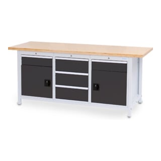 Bedrunka+Hirth Kastenwerkbank R 18-24 2000 mm 5x Schublade 2x Flügeltüre