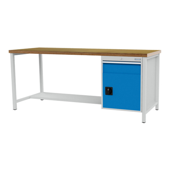 Bedrunka+Hirth Kastenwerkbank R 18-24 Tiefe 750 mm 2 Schubladen 1 Flügeltür