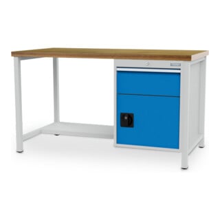 Bedrunka+Hirth Kastenwerkbank R 18-24 Tiefe 750 mm Schublade Flügeltür