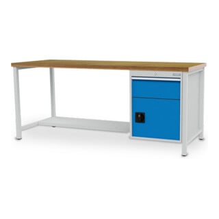 Bedrunka+Hirth Kastenwerkbank R 18-24 Tiefe 750 mm Schublade Flügeltür